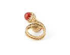 Bague Toi et Moi TIFFANY & CO. x JEAN SCHLUMBERGER en or jaune et corail - Castafiore