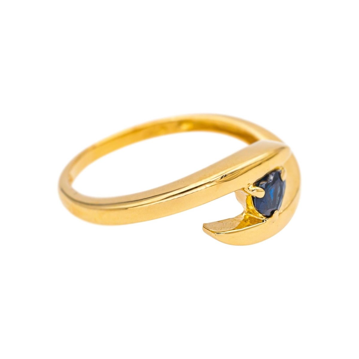 Bague Toi & Moi BALMAIN en or jaune et saphir - Castafiore