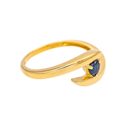 Bague Toi & Moi BALMAIN en or jaune et saphir - Castafiore