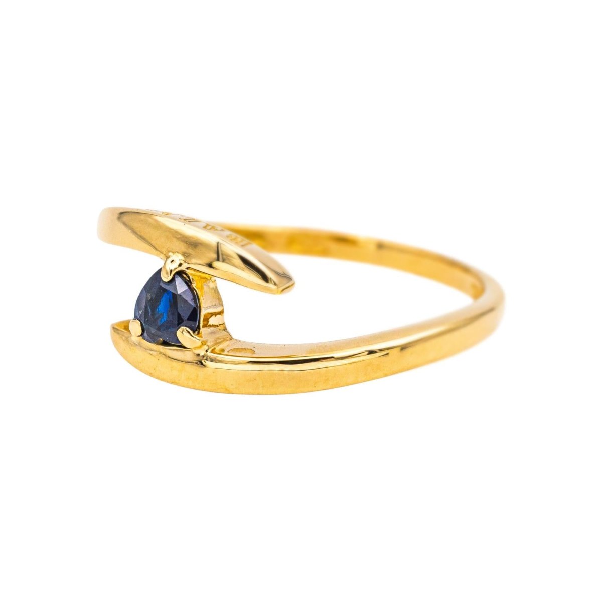 Bague Toi & Moi BALMAIN en or jaune et saphir - Castafiore
