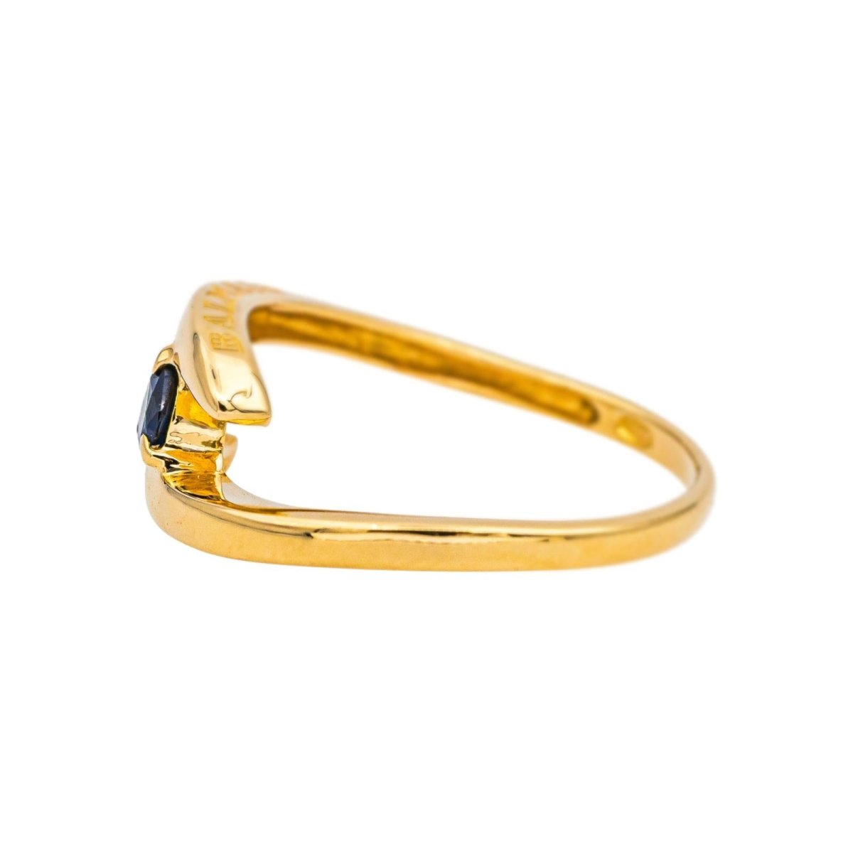 Bague Toi & Moi BALMAIN en or jaune et saphir - Castafiore
