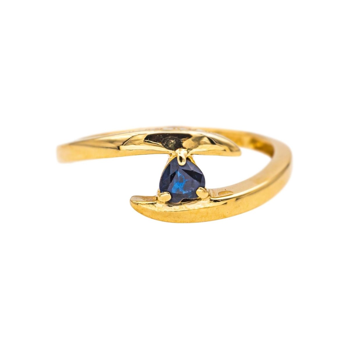 Bague Toi & Moi BALMAIN en or jaune et saphir - Castafiore