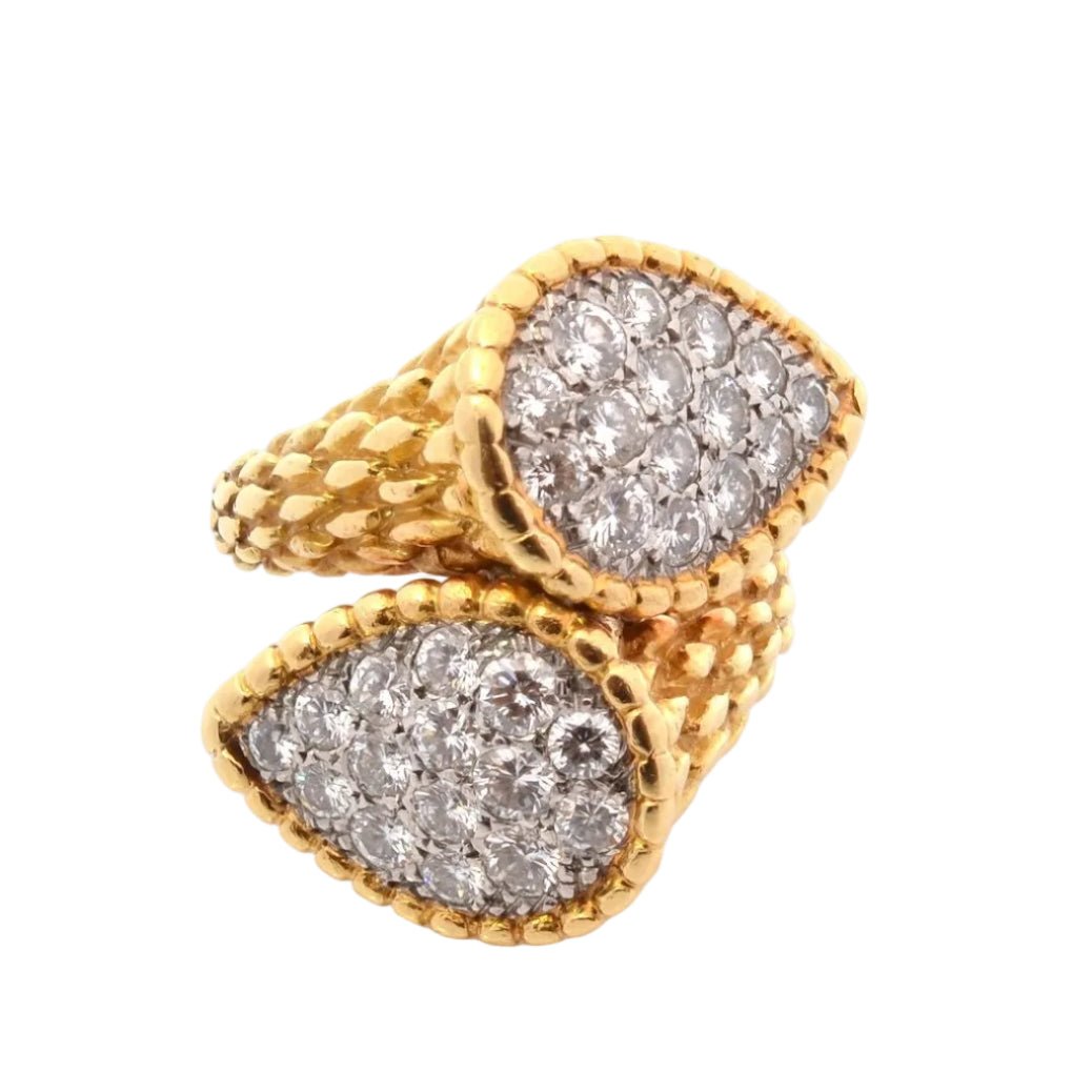 Bague Toi & Moi BOUCHERON "Bohème" en or jaune et diamants - Castafiore