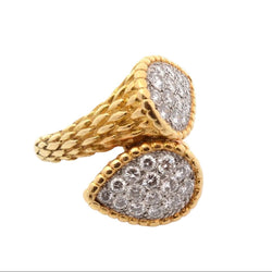 Bague Toi & Moi BOUCHERON "Bohème" en or jaune et diamants - Castafiore