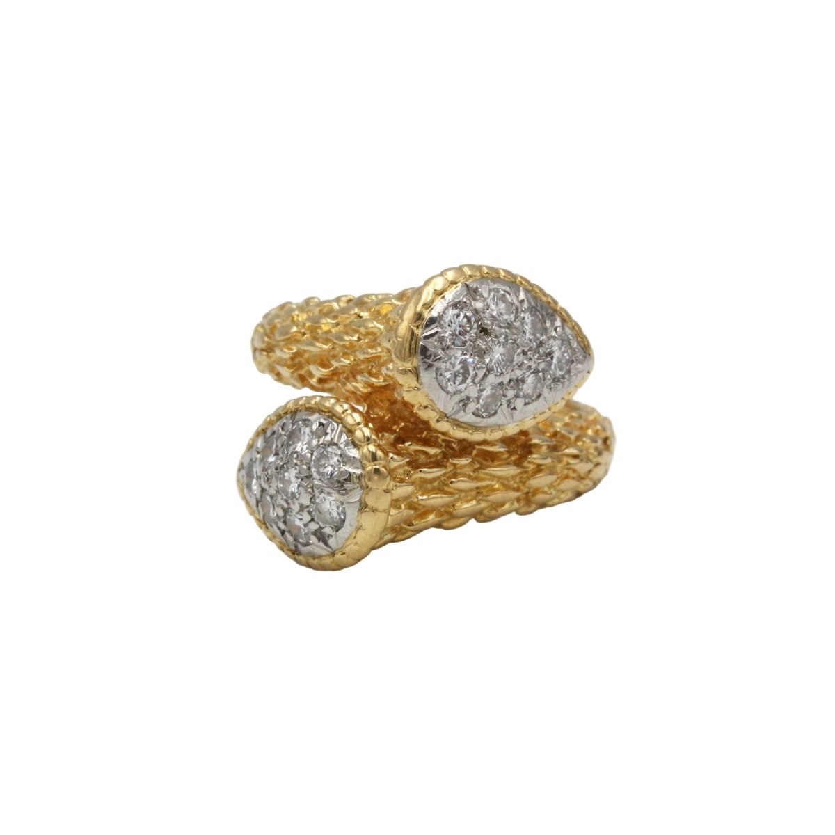 Bague Toi & Moi BOUCHERON en or jaune, platine et diamants - Castafiore