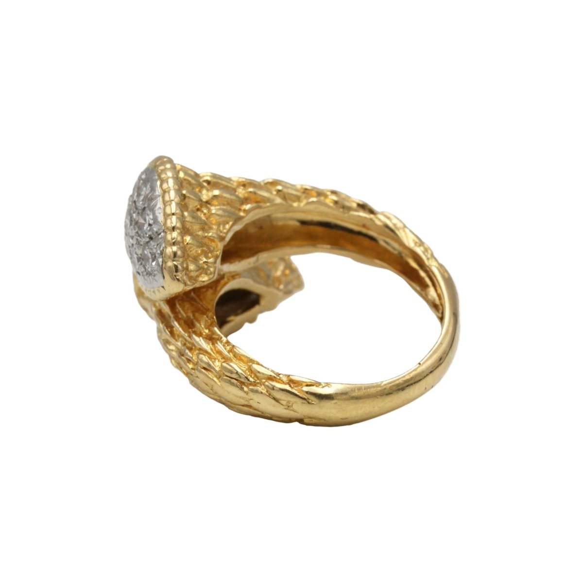 Bague Toi & Moi BOUCHERON en or jaune, platine et diamants - Castafiore