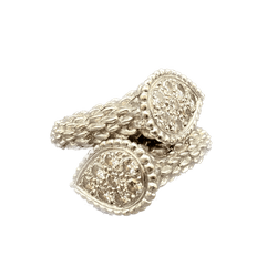 Bague Toi & Moi BOUCHERON "Serpent Bohème" en or blanc et diamants - Castafiore