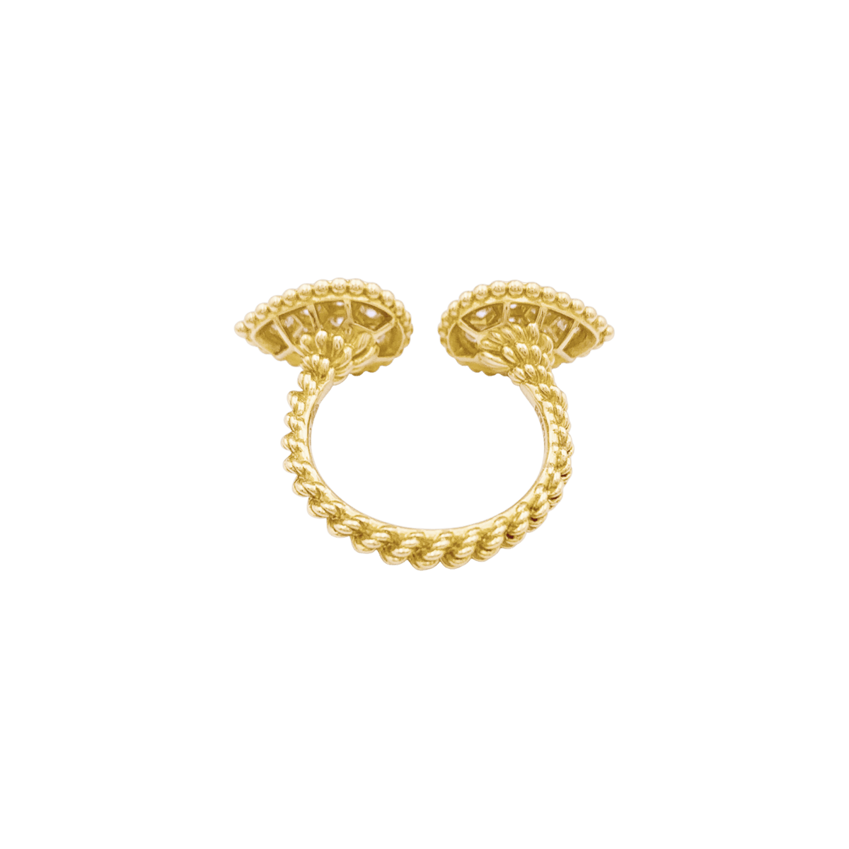 Bague Toi & Moi BOUCHERON "Serpent Bohème Motif S" en or jaune et diamants - Castafiore