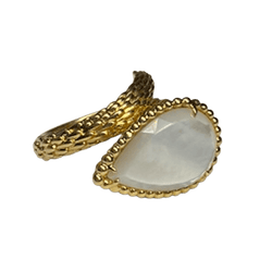 Bague Toi & Moi BOUCHERON "Serpent de Bohème" en or jaune et nacre - Castafiore