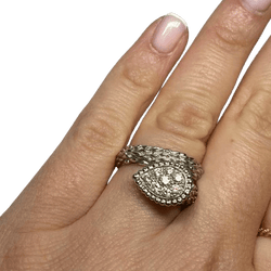 Bague Toi & Moi BOUCHERON "Serpent de Bohème S" en or blanc et diamants - Castafiore