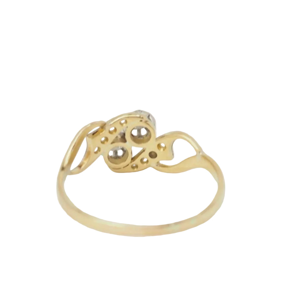 Bague Toi & Moi en or bicolore et diamants - Castafiore