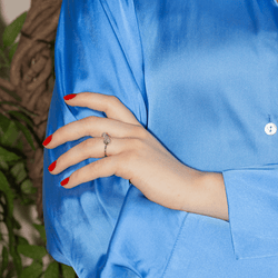 Bague Toi & Moi en or blanc et diamants - Castafiore