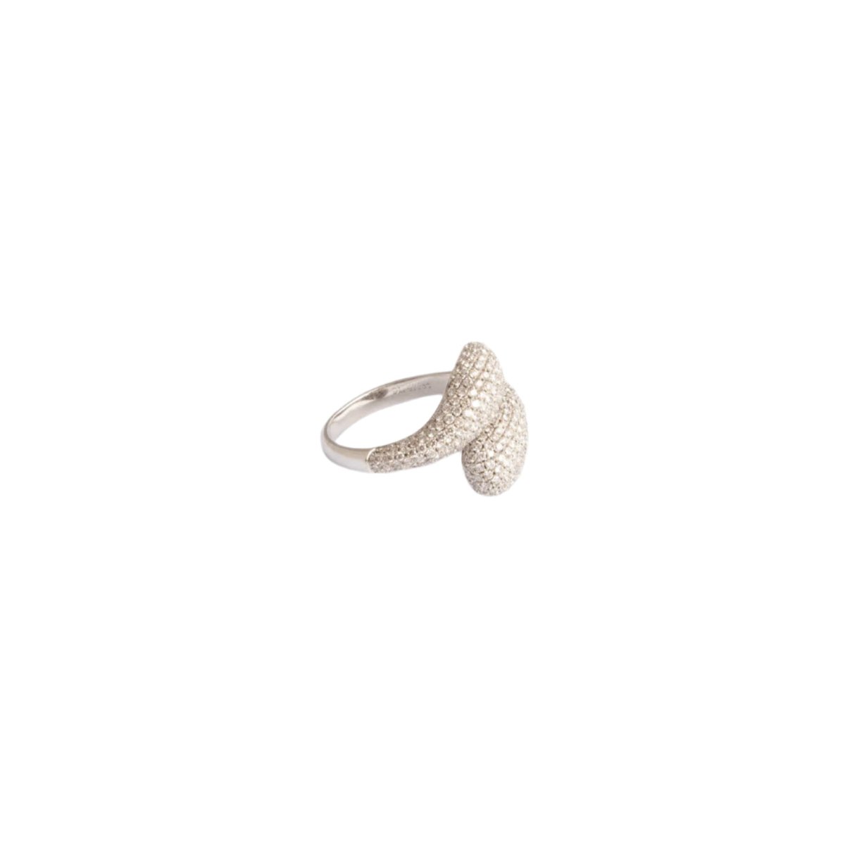 Bague Toi & Moi en or blanc et diamants - Castafiore