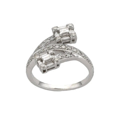 Bague Toi & Moi en or blanc et diamants - Castafiore