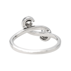 Bague Toi & Moi en or blanc et diamants - Castafiore