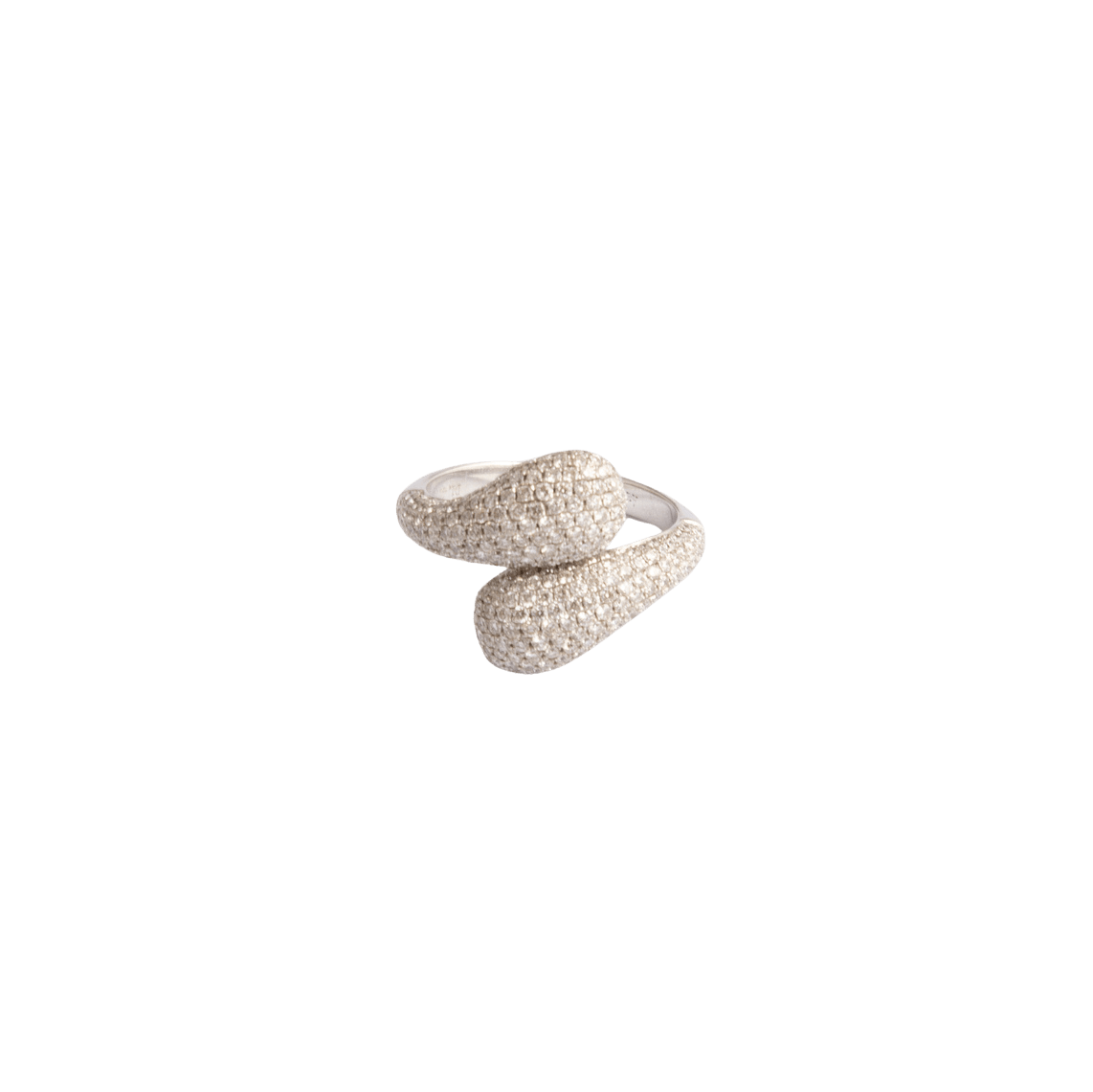 Bague Toi & Moi en or blanc et diamants - Castafiore
