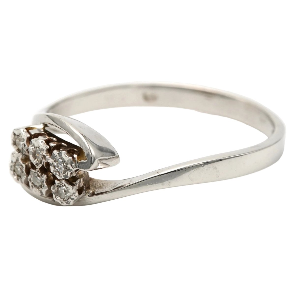Bague Toi & Moi en or blanc et diamants - Castafiore