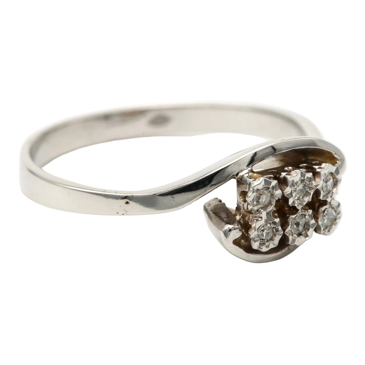 Bague Toi & Moi en or blanc et diamants - Castafiore