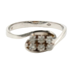 Bague Toi & Moi en or blanc et diamants - Castafiore