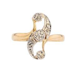 Bague Toi & Moi en or blanc et or jaune - Castafiore