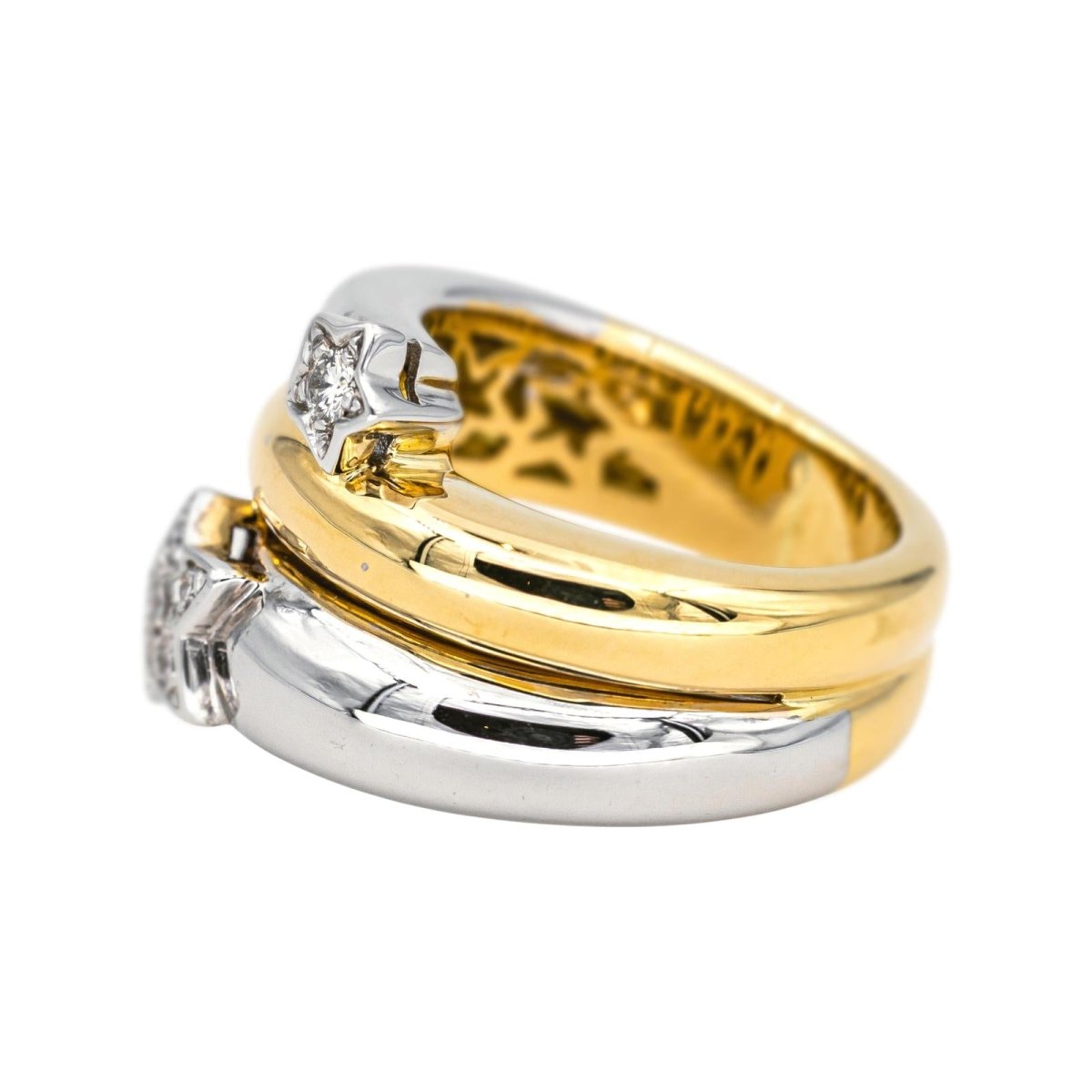 Bague Toi & Moi en or blanc, or jaune et diamants - Castafiore