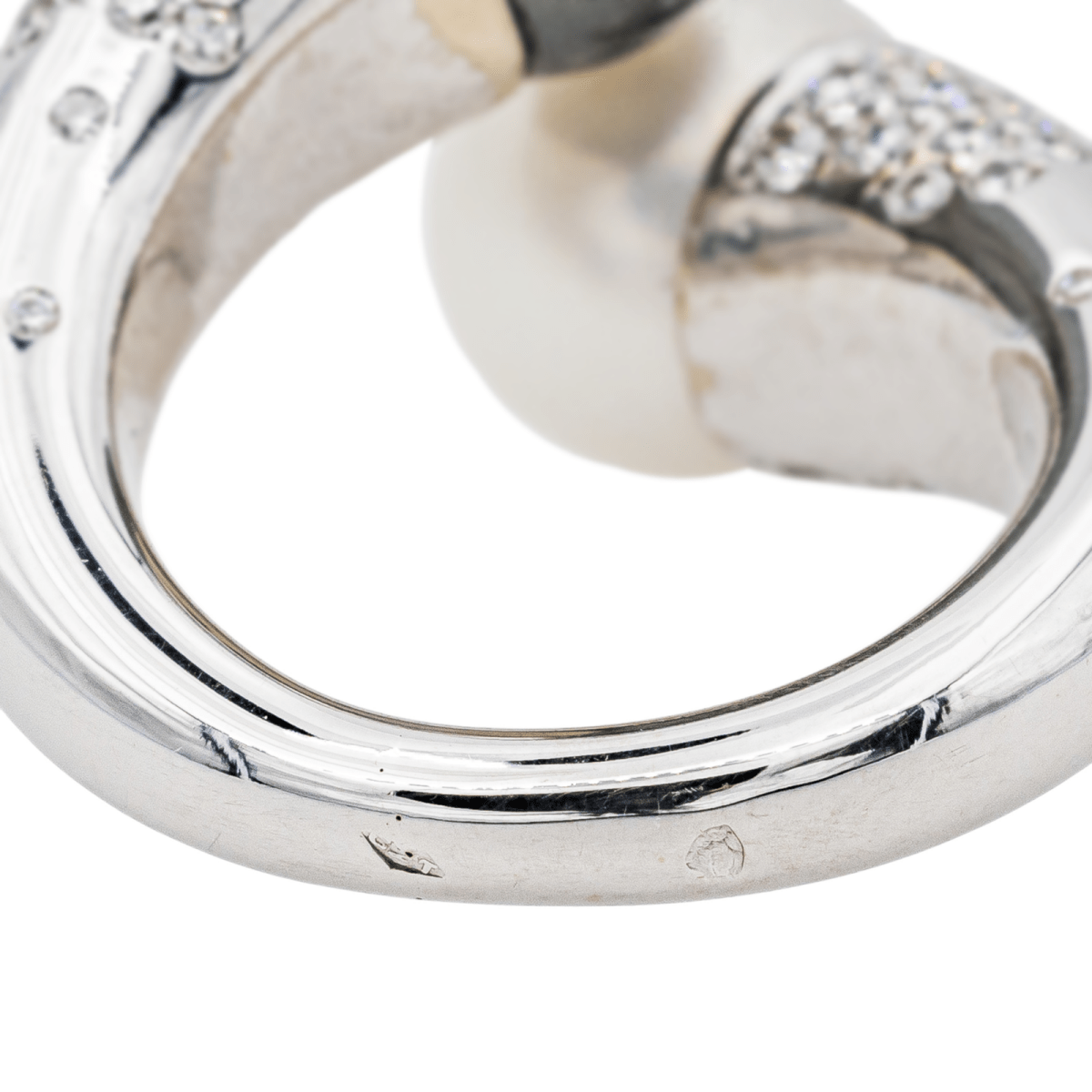 Bague Toi & moi en or blanc, perles et diamants - Castafiore