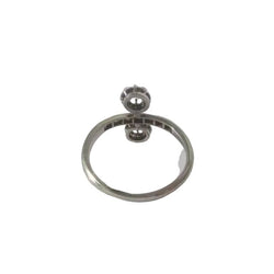 Bague Toi & Moi en or blanc, platine et diamants - Castafiore