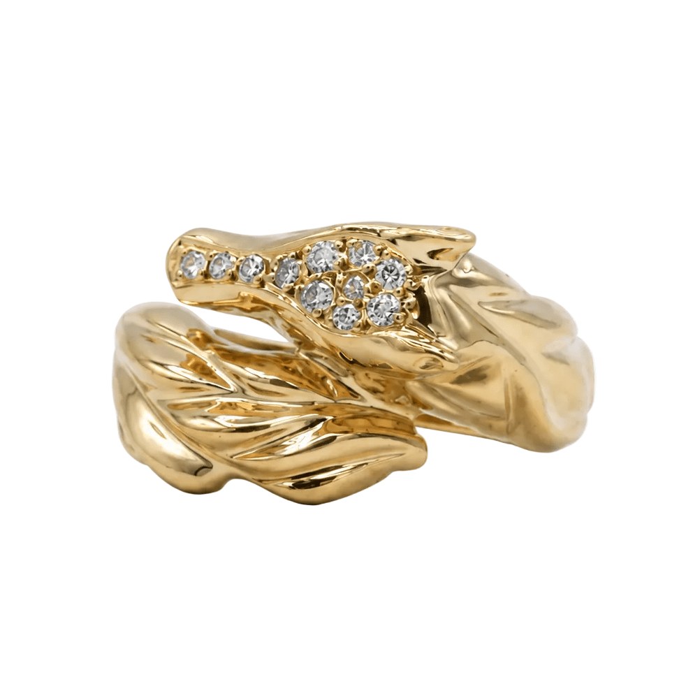 Bague Toi & Moi en or jaune et diamants - Castafiore