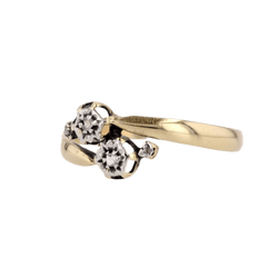 Bague Toi & Moi en or jaune et diamants - Castafiore