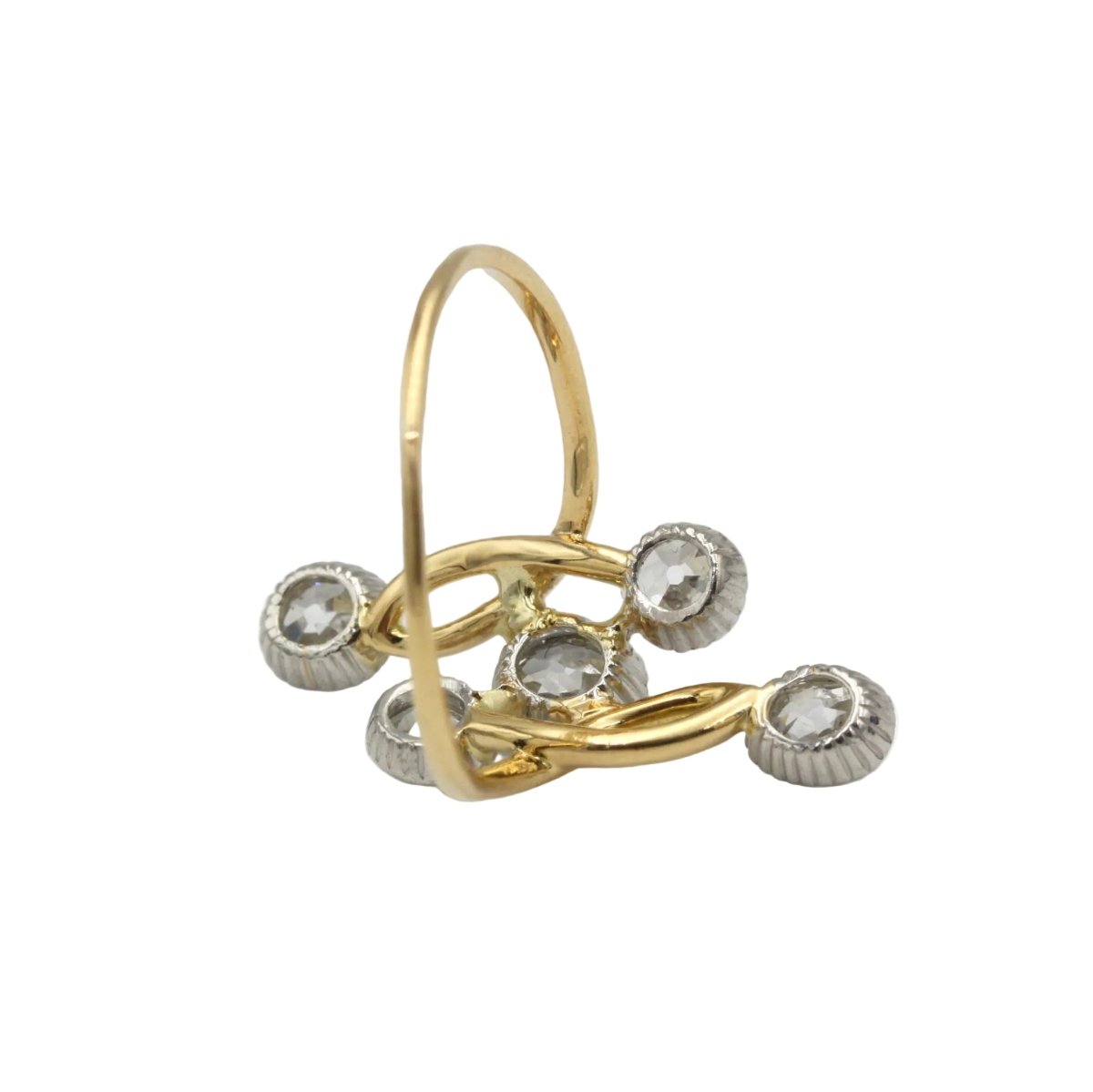 Bague Toi & Moi en or jaune et diamants - Castafiore