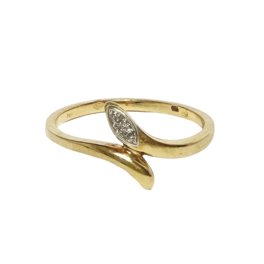 Bague Toi & Moi en or jaune et diamants - Castafiore