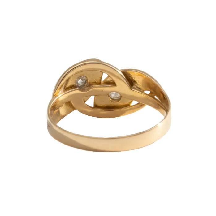 Bague Toi & Moi en or jaune et diamants - Castafiore