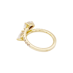 Bague Toi & Moi en or jaune et diamants - Castafiore