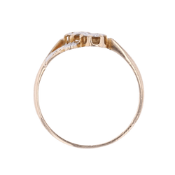 Bague Toi & Moi en or jaune et diamants - Castafiore