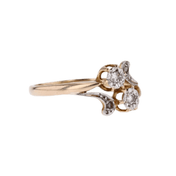 Bague Toi & Moi en or jaune et diamants - Castafiore