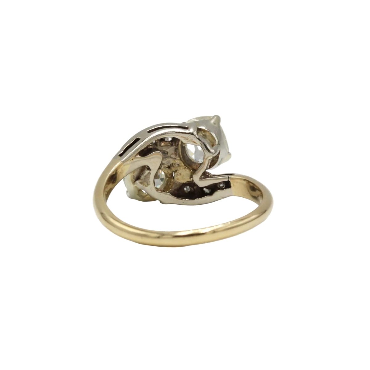 Bague Toi & Moi en or jaune et diamants - Castafiore