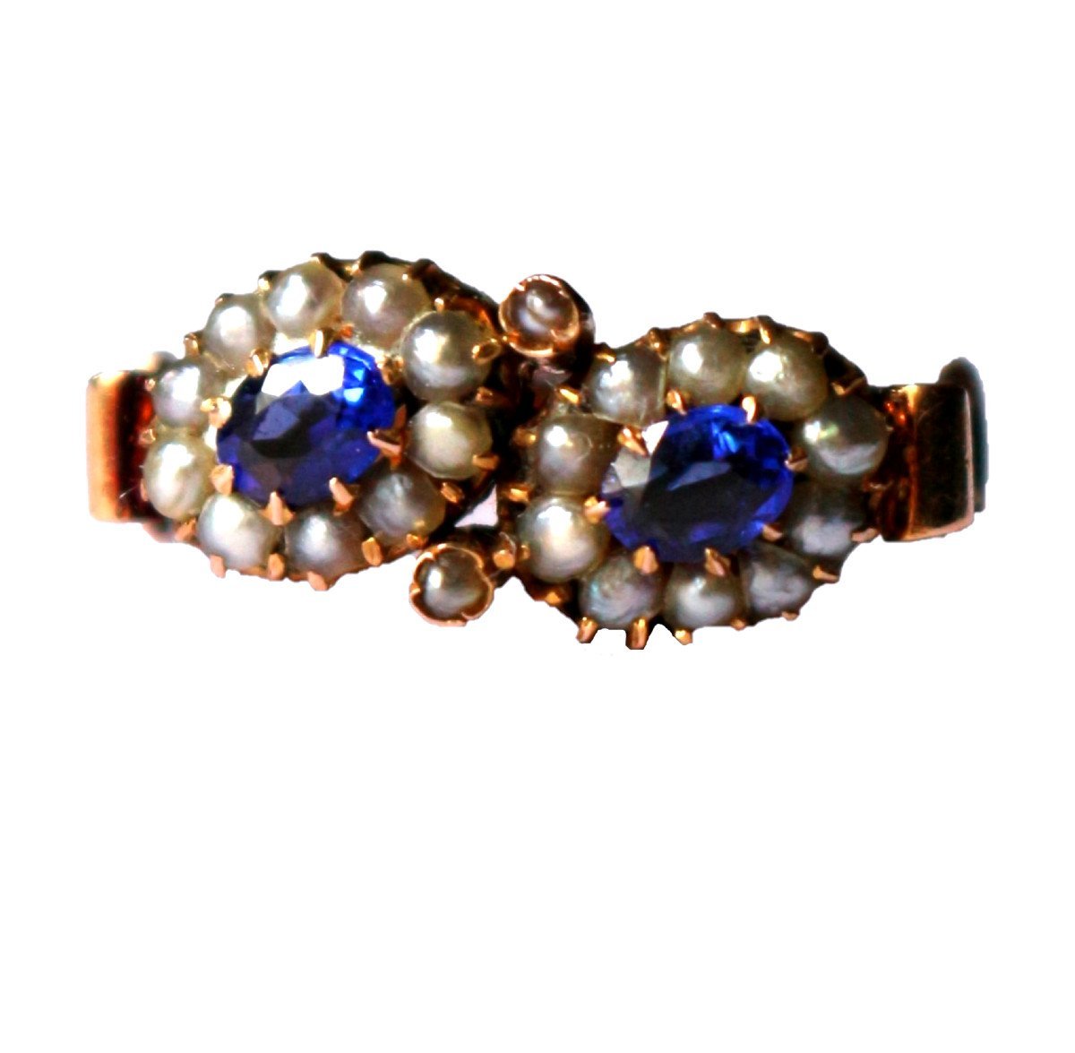 Bague Toi & Moi en or jaune et perles - Castafiore