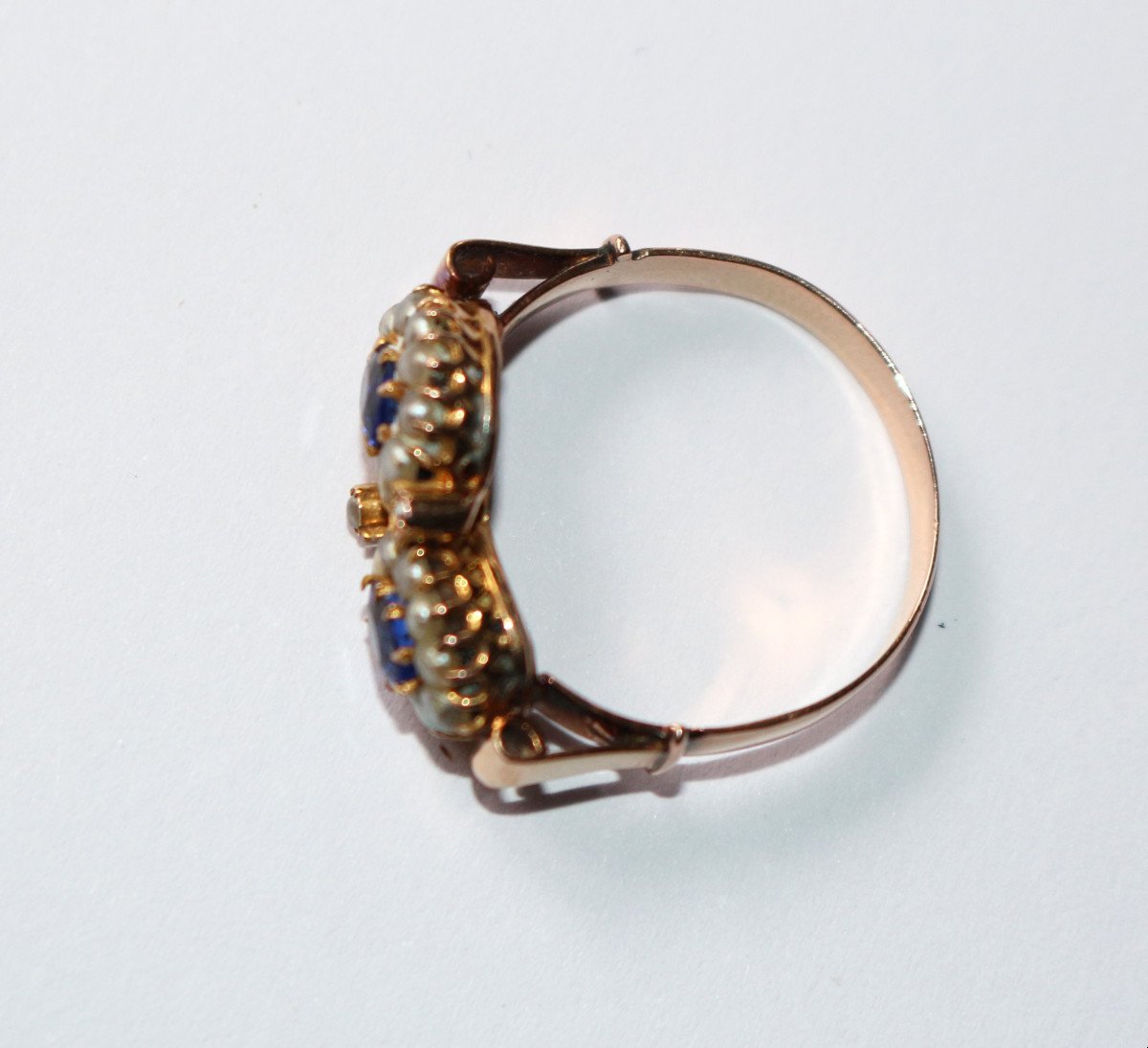 Bague Toi & Moi en or jaune et perles - Castafiore