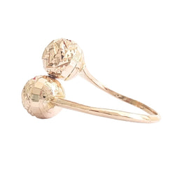Bague Toi & Moi en or jaune et perles d'or - Castafiore