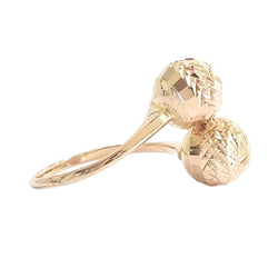 Bague Toi & Moi en or jaune et perles d'or - Castafiore