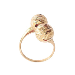 Bague Toi & Moi en or jaune et perles d'or - Castafiore