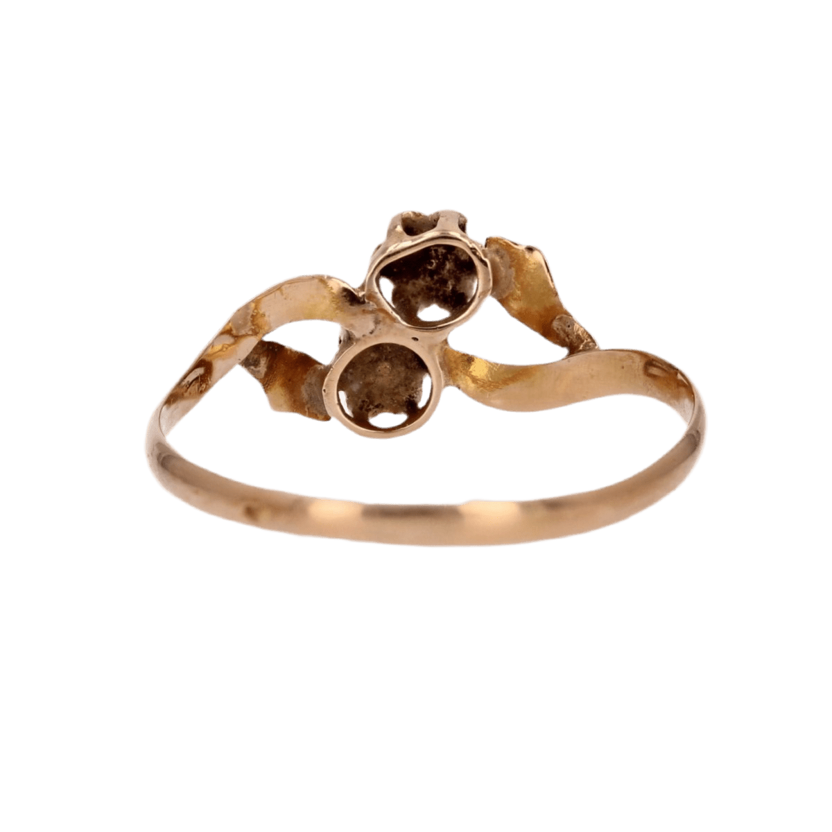 Bague Toi & Moi en or jaune, or rose et perles - Castafiore