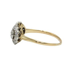 Bague Toi & Moi en or jaune, platine et diamants - Castafiore
