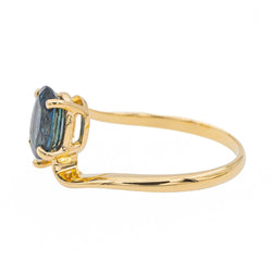 Bague Toi & Moi en Or jaune, Saphir et Diamant - Castafiore