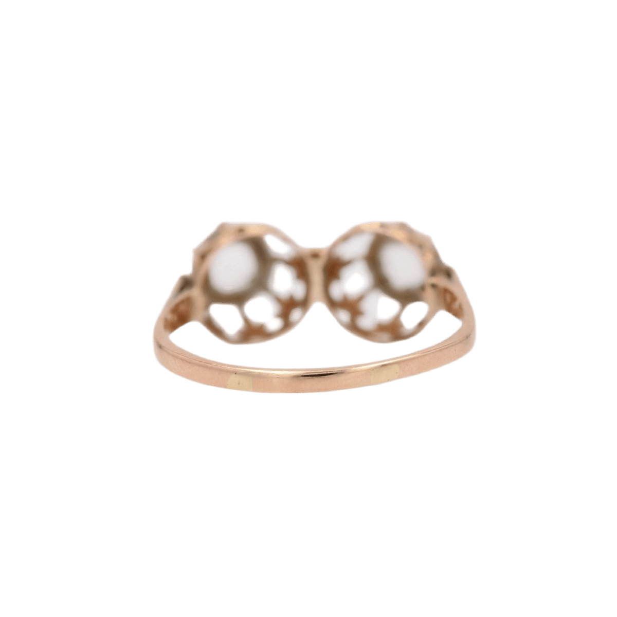 Bague Toi & Moi en or rose et diamants - Castafiore
