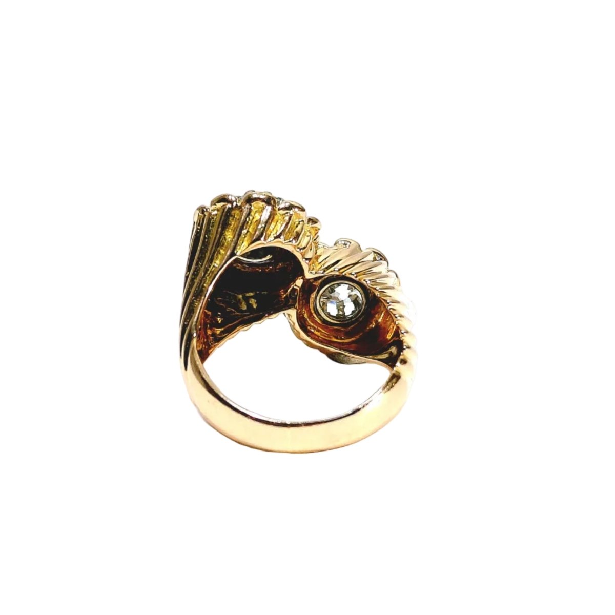 Bague Toi & Moi en or rose, platine et diamants - Castafiore