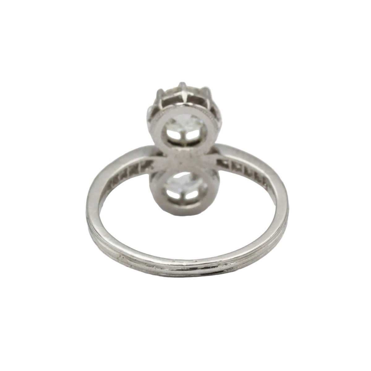 Bague Toi & Moi en platine et diamants - Castafiore