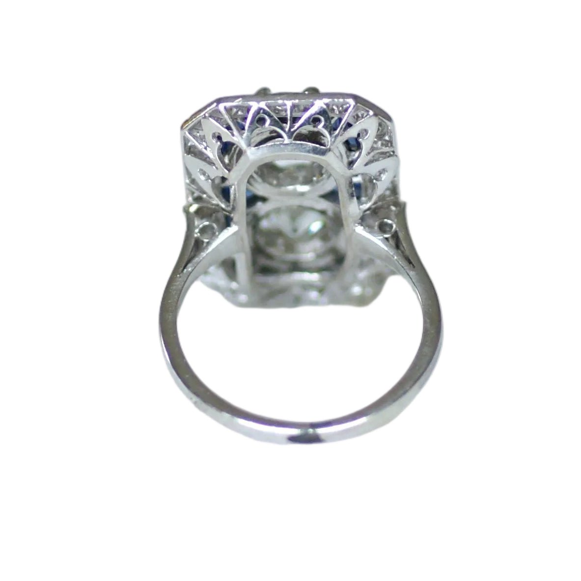 Bague Toi & Moi en platine, saphirs et diamants - Castafiore