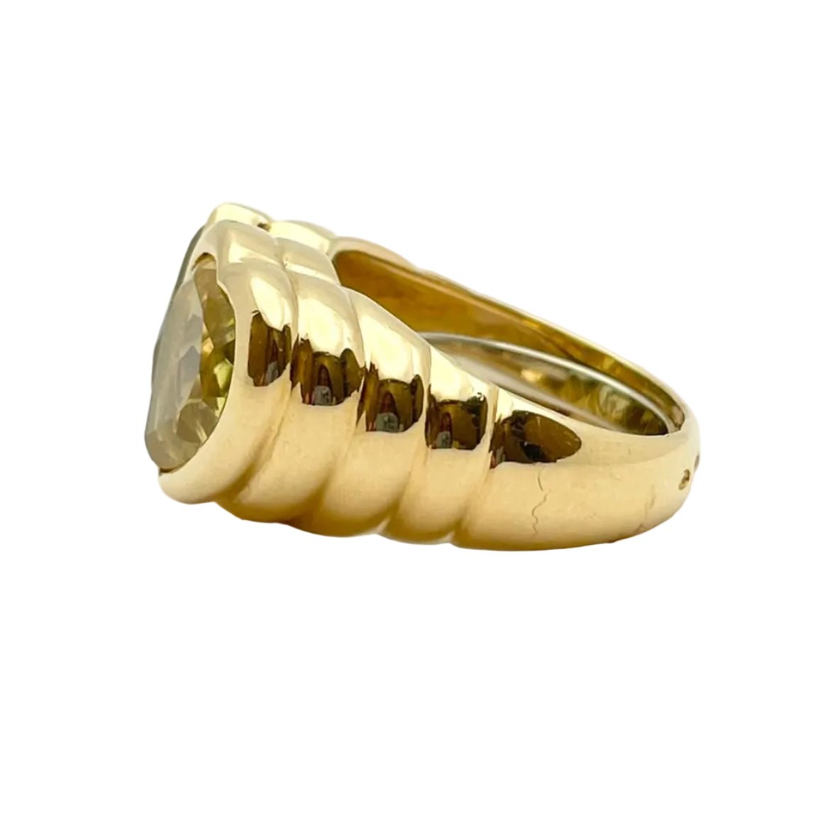 Bague Toi & Moi MILLER en or jaune et péridots - Castafiore