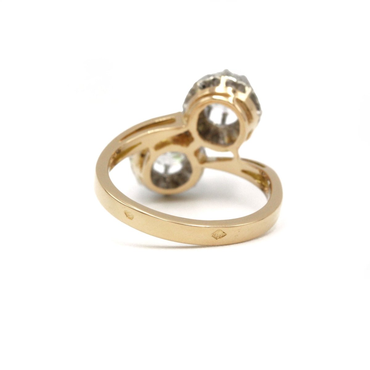 Bague Toi & Moi - Or Bi - colore & Diamants - Castafiore